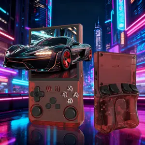 YLW GAMINJA Enhanced Edition ANS13 Open-Source Handheld Console with 3500mAh Battery Linux OS 4-inch IPS HD Display Pre-loaded 15,000 Games & 20 Emulators Ideal for Gifts Portable Retro Gaming Device