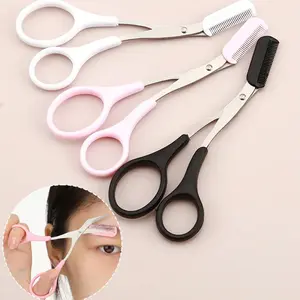 Eyebrow Trimmer with Comb, Personal Makeup Eyebrow Groomer, Safe Beginner Eyebrow Trimmer for Women, Professional Men's Eyebrow Trimmer, Makeup Tools