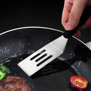 1pc, Mini Spatula, Stainless Steel Small Spatula for Kitchen Use, Metal Spatula for Cooking Brownie, Cookie, Lasagna, Pie Server Spatula, Teppanyaki Steak Frying Spatula Japanese Cuisine Small Spatula Cooking Tools, Small Kitchen Gadgets