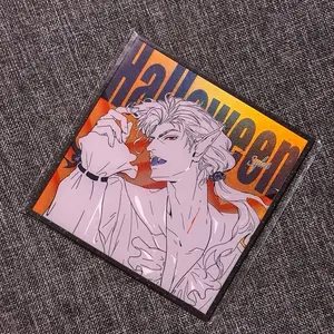 Love and Deepspace Fanart Sylus Vampire Holographic Glitter Print Acrylic Collectible Art Boards