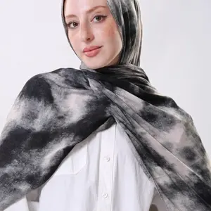 Smoky Modal Hijab, Lightweight Breathable Women's Islamic Headscarf for Daily Wear