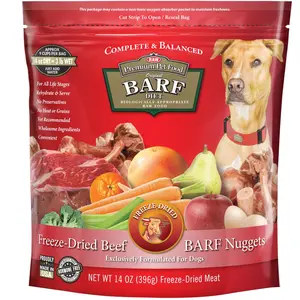 BARF World - Freeze Dried Beef Nuggets - Complete and Balanced For all Life Stages freeze dried  pet