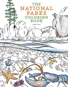 The National Parks Coloring Book by Sophie Tivona [Paperback Book]