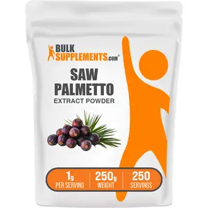 BulkSupplements - Saw Palmetto Extract Powder - Anti-Inflammatory - Antioxidant  - 250g - 1g per Serving