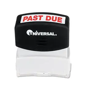 212 MAIN Universal Red 1-Color Past Due Message Stamp, Pre-Inked & Re-Inkable with Crisp Print, Flip-Lid & Soft-Grip, for Scrapbooking & DIY Projects