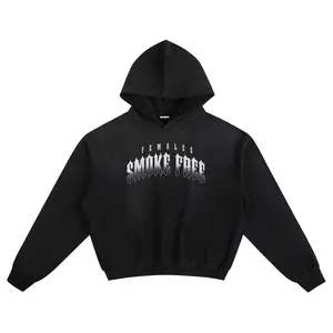 ‘THRASHER’ BOXY HOODIE BLACK