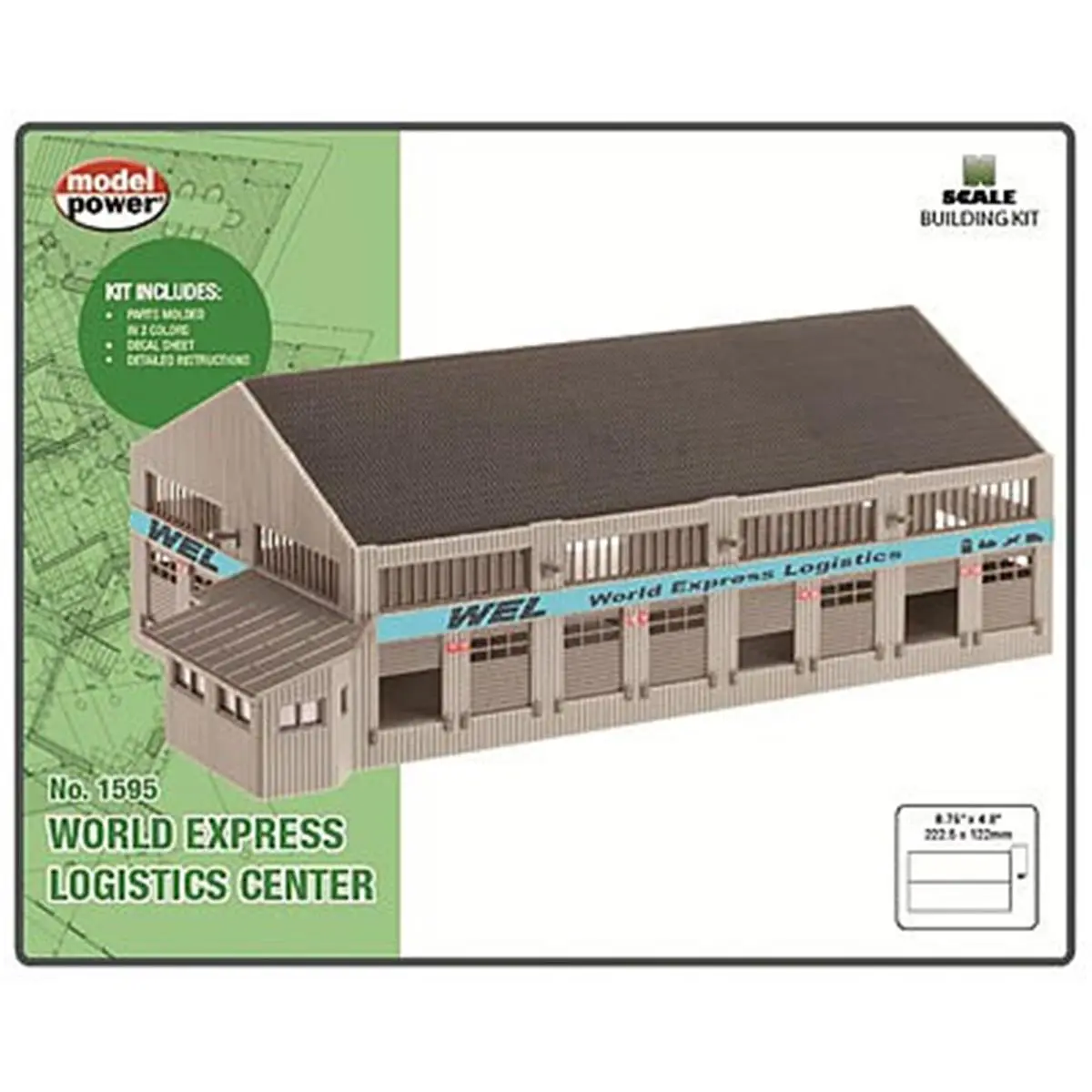 Express N-Scale World Logistics Center Built-Up Construction Set Model Kit
