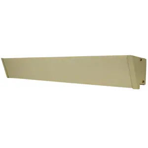 212 MAIN 47 in. Open Back Aluminum Front Radiant Heat Cove Heater, Silent Running, Space Saving, 208-240V, 420-560W, Almond