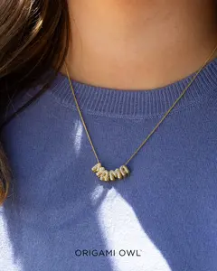 Origami Owl “XO, MOM” Necklace
