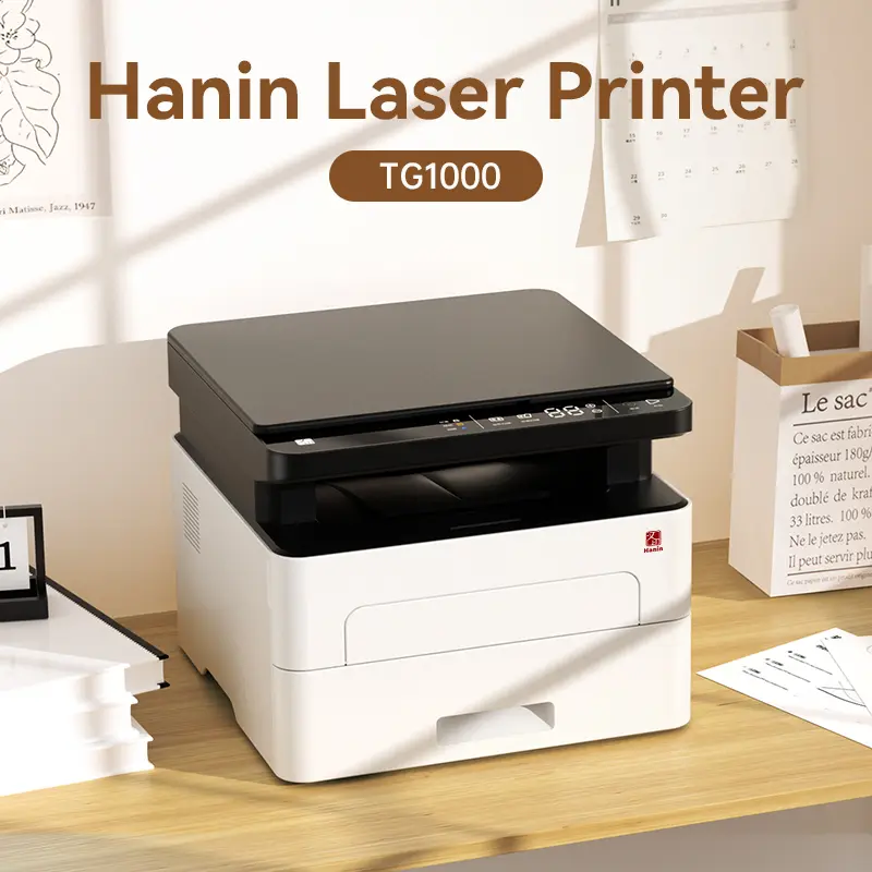 Hanin TG1000 Monochrome Laser Printer, 3-in-1 Wireless Copier & Scanner, Auto 2-Sided Printing, 3-In-One Laser Printers, Laser Combo Laser Printers