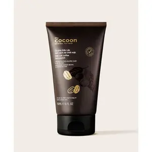 Cocoon Dak Lak Coffee Face Polish - 100% Vegan Cosmetics, Collagen Boosting Exfoliator, Cocoa Butter, Smooth Skin Repair, Chemical Peel Mask, 150ml