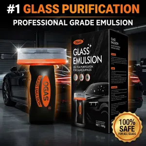 Oil Remover Windshield Cleaner Glass Cream Auto Degreaser Window Cleaner Handheld Compact Portable Remove Oil Film Clear View for Car,summervibes