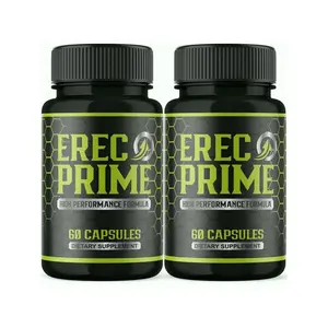 (2 Pack) Erec Prime Supplement for Men Virility, Male Performance Pills