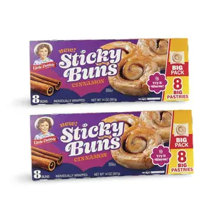 Little Debbie Sticky Buns – 2 Big Packs | Glazed Cinnamon Sweet Rolls