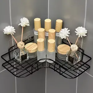 Rust-Resistant Stainless Steel Shower Caddy, Multi-Layer Wall-Mounted Bathroom Storage Rack, Space-Saving Design, Durable Finish