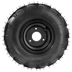 145/70-6 Tubeless Wheel Tire with 6'' Rim 3 Bolt Pattern for 50cc 70cc 90cc 110cc 125cc ATV Go Kart UTV Quad Bike 4 Wheelers 1/2/4 Packs