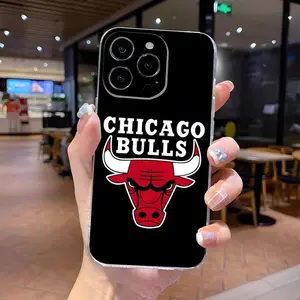 chicago bulls basketball team Phone Case for iPhone 17 Air 16 15 14 13 12mini 11 Pro Max Plus XR XS Transparent Silicone Cover