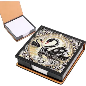 Diamond Painting Kit Note Box Memo Paper Storage Box Sticky Note Holder Diamond Art Memo Pad For Office Desk