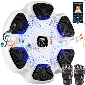 Smart Boxing Machine, 1 Box Wall Mounted Punching Machine with LED Light, 9 Speed & Mode Adjustment Boxing Machine for Kids & Adults