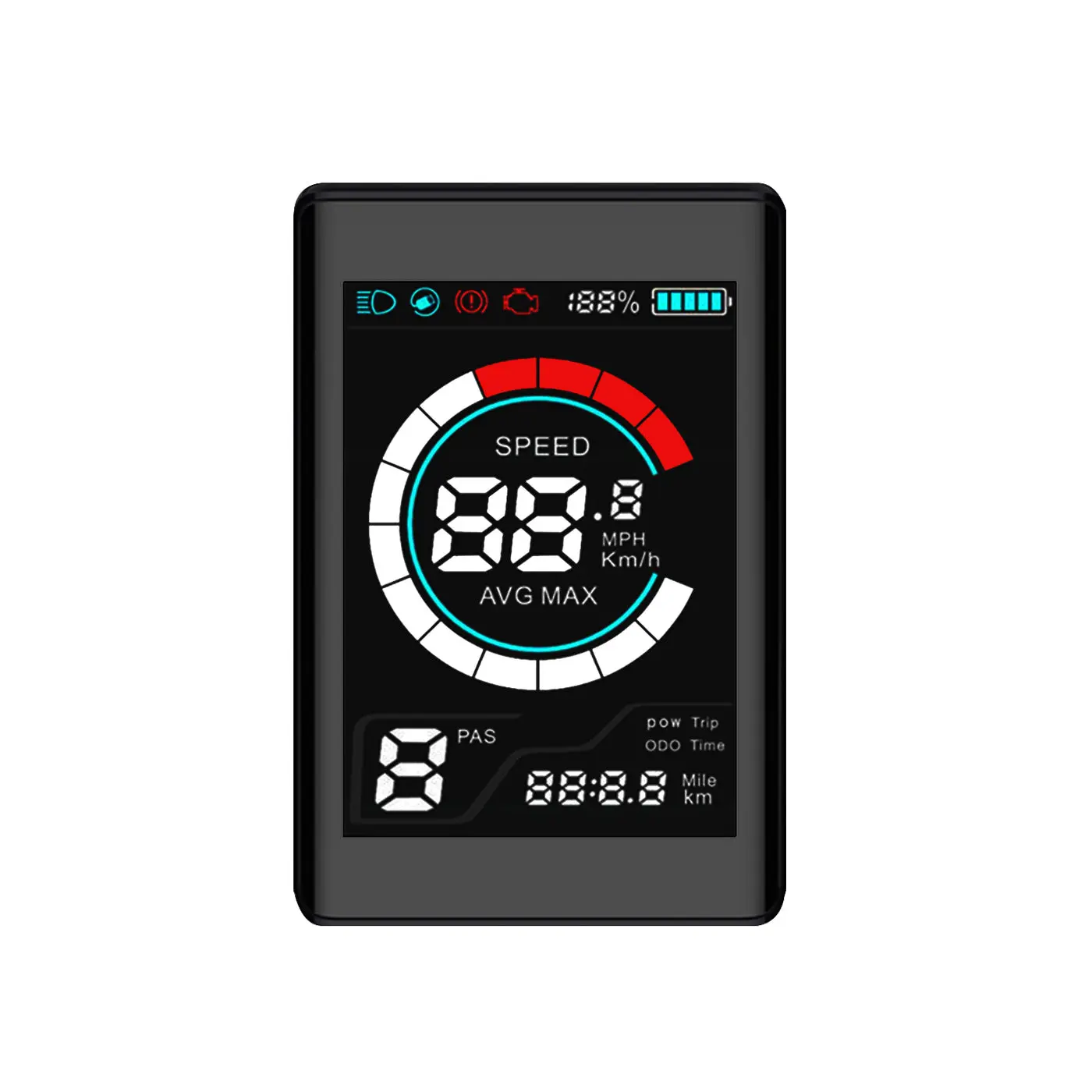 E-BIKE Home Accessories Parts Kit – Battery Power Supply, Front & Rear Lights, Charger, Tires, LCD Display, Brake Calipers, Pedals, Handlebars, Wheel Hub & Ignition Key