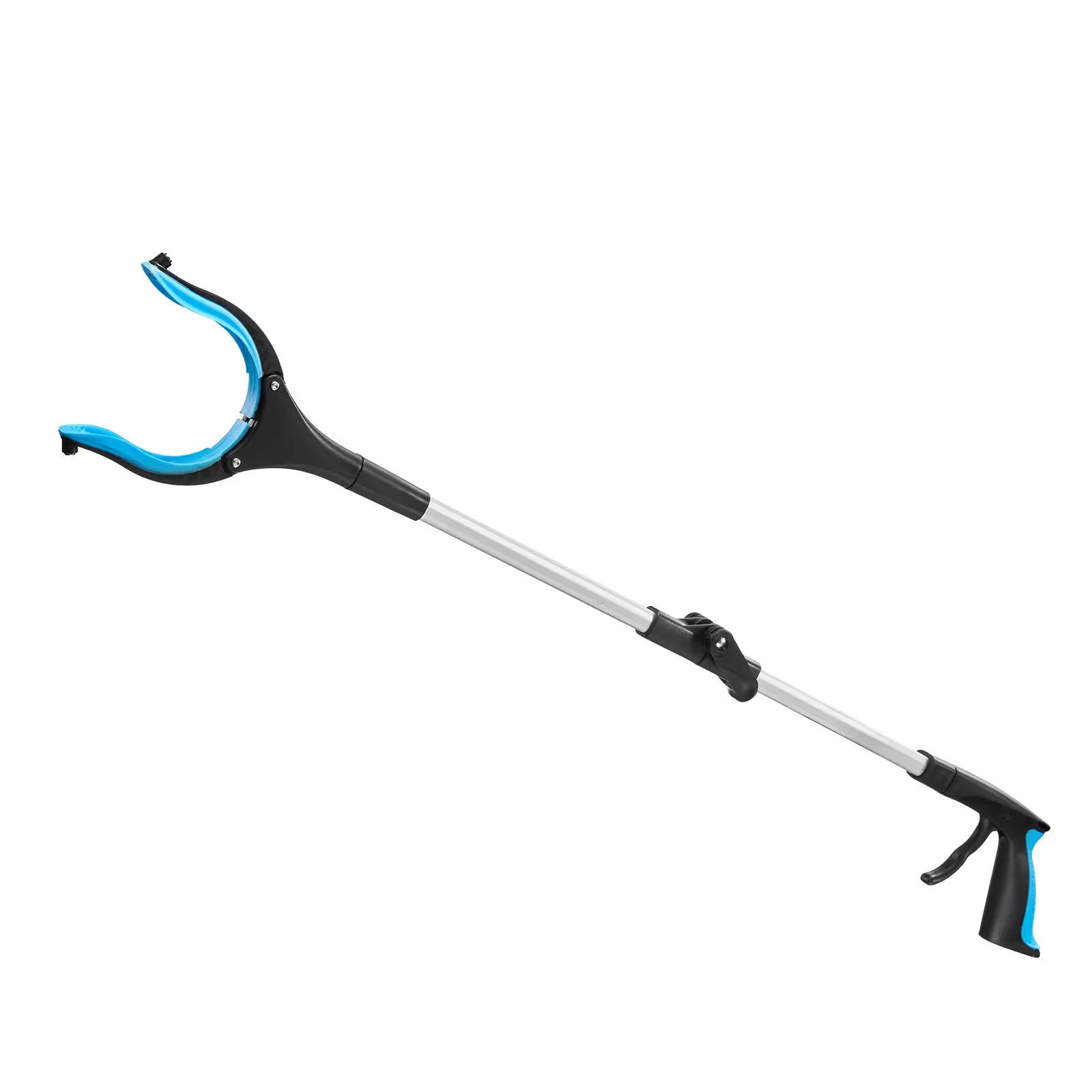VEVOR 2-Pack 34-Inch Foldable Reacher Grabber Tool for Seniors & Pregnant Women, Aluminum Pickup Tool with 360° Rotating Head, Dual-Sided Magnet, 0.5 lbs Capacity, 33.86 x 5.51 x 1.46 in, for Trash Picking & Metal Items Retrieval