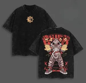 valentine shirts Rudo - Gachiakuta Anime Shirt Washed Acid Cotton Oversized Graphic Tee, Soft Unisex Apparel, Outfits Men, Graphic Tees, Gift for Anime Fans, Manga-Inspired Menswear