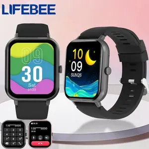 LIFEBEE 1.83" Smart Watch for Men Women Digital Fitness Watches with Call Function 100+ Sports Modes DIY Watch Dials Messages Reminder Multifunctional Fitness Smartwatch Compatible with iPhone Android