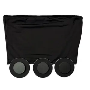 Small Flange - Ostopaix Complete Sound Blocking Kit - 3 Noise Preventing Disks & Ultra Soft Black Band