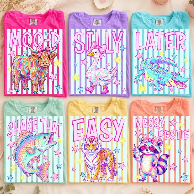 Comfort Colors Later Gator Shirt Retro Neon Summer T-Shirt Aesthetic Vacation Graphic Tee Vintage Alligator Gift Top Retro School's Out Apparel Spirit Era Art