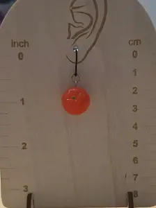 Cuties Oranges Plastic Dangly Earrings