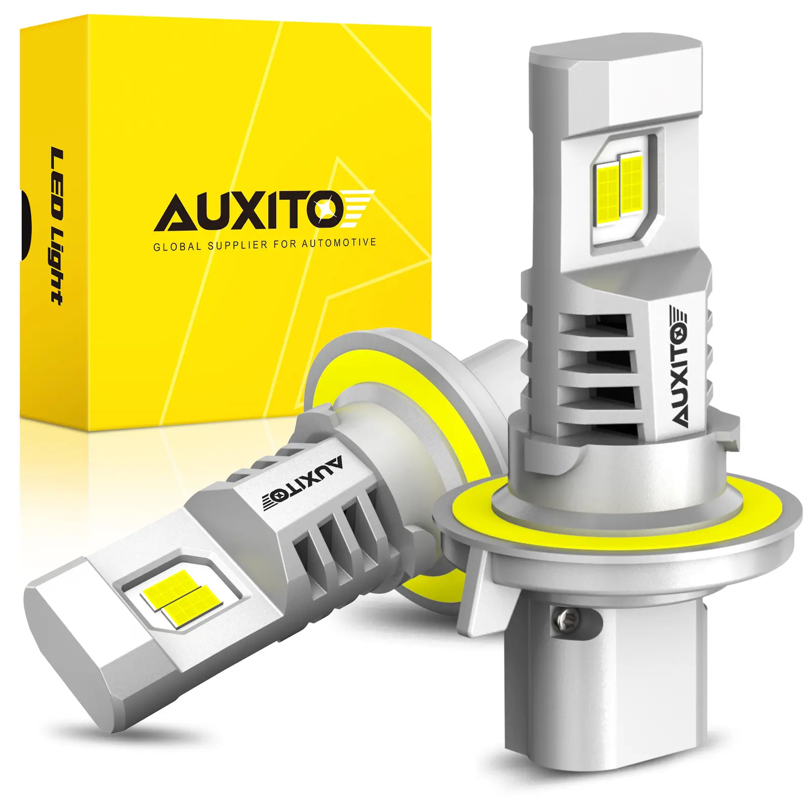 AUXITO 2004-2014 Ford F150 -H13/9008 High & Low Beam LED Headlight Bulbs,120W 40000LM 6500K Cool White,60,000Hrs Long Service Life,No error,CANBUS Ready,No Flickering, Plug and Play