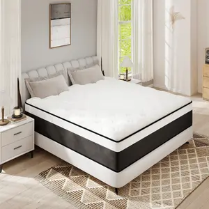 queen mattress 12/14-inch Premium Hybrid Mattress for Double Beds. memory foam mattress Full Size, Queen Size, King Size. New Luxury Boxed Spring Mattress with Medium Firmness, Individually Pocketed Springs for a Refined Sleeping Experience. mattresses