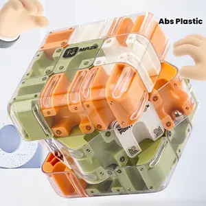 3D mirror maze cube  Three Layer Rolling Ball Puzzle  Adult Brain Teaser  Birthday Party Gift  Colorful Interlocking Challenge  Easter Present a Challenging Gift  Sturdy Construction  Brain Teasers with Color Options cubo rubik pastel needoh nice cube box
