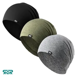 SHINEMEOTH 1/2pcs Multi-Functional Skull Cap for Men & Women High-Absorbency Running Gaming Beanie Do-Rag Unisex Helmet Liner Windproof All Seasons Outdoor Work