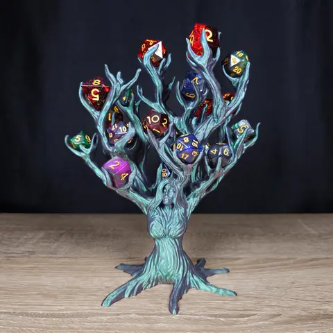 Dice Holder Tree Goddess - Dice Tray Decoration for Tabletop RPG & DND