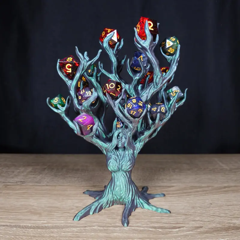 Dice Holder Tree Goddess - Dice Tray Decoration for Tabletop RPG & DND