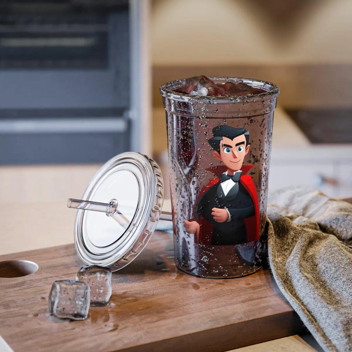 Cartoon Vampire Acrylic Cup