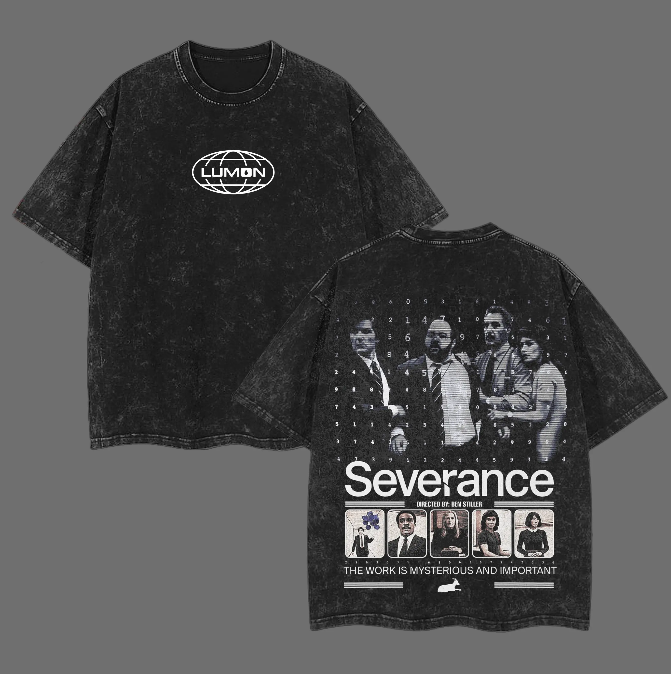 Severance - The Work is Mysterious and Important 2 Side Washed T-shirt, Movie 90s Shirt, Severance TV Show Season 2 Inspired Shirt, Employee Of the Month Shirt