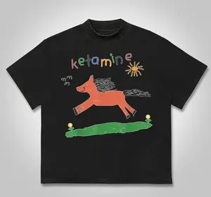 Ketamine Pony Nurse Meme T-Shirt Cotton Menswear Streetwear Tshirt Summer Tee Crewneck