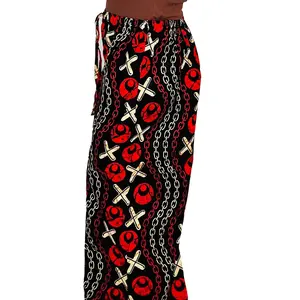 The Ankara Edit Palazzo Pants - 100% Cotton Ankara Fabric, Adjustable Drawstring, Wide-Leg, Relaxed Silhouette, Casual Bottoms for Women