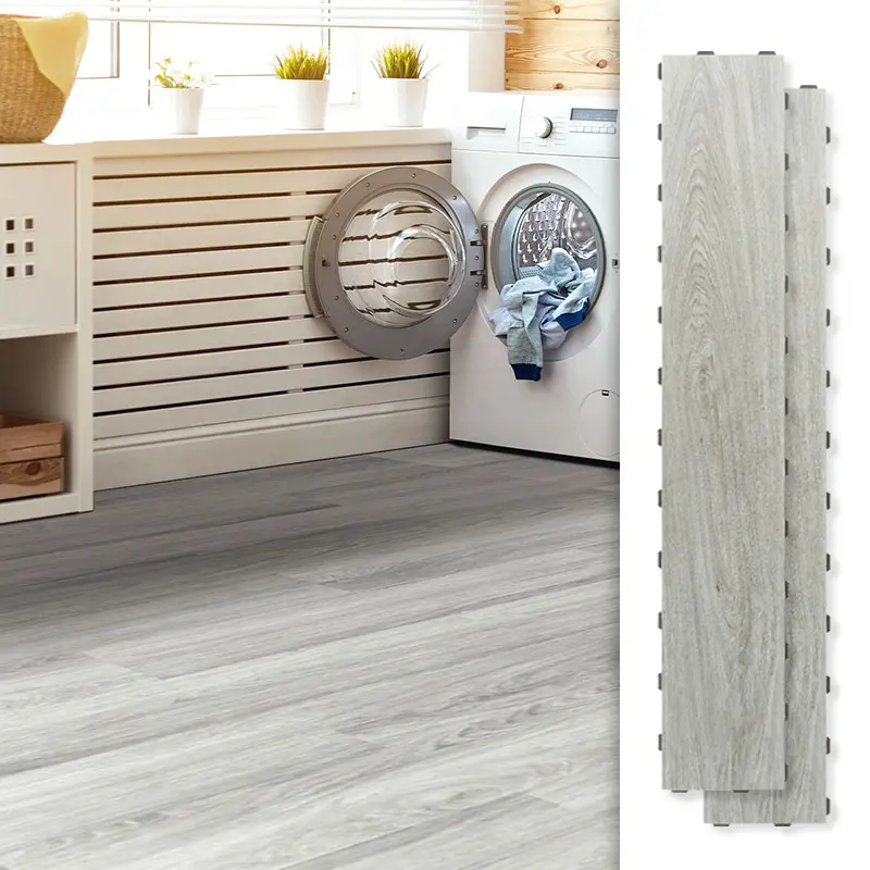Art3d Interlocking Luxury Vinyl Flooring Tiles (LVP Flooring), 18-Pack 36x6in Wood-Style Planks for Living Room, Bedroom - Anti-Slip, Wear-Resistant, Reusable Decorative Wood Flooring Tiles