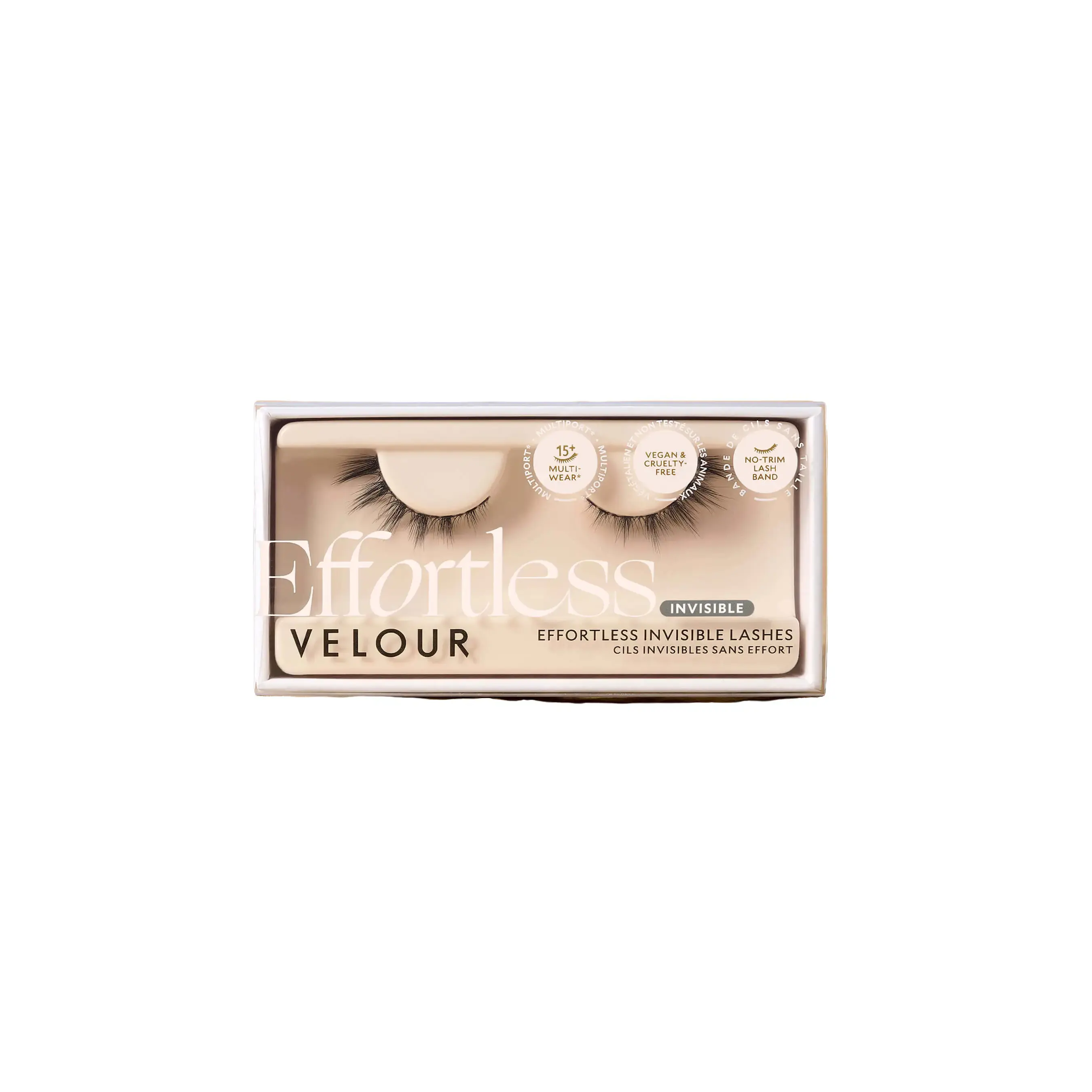 Effortless In the Nude Invisible Band Natural Flare Straight Eyelashes