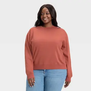 Women's Pullover Sweatshirt - Universal Thread Rust S