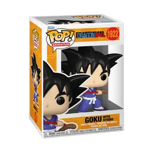 Funko POP Animation: Dragon Ball - Goku w/ Nyobou w/ vRare Pop Protector Included
