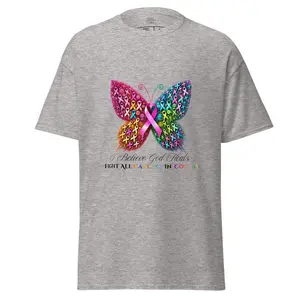 Cancer Awareness Butterfly T-Shirt: Hope, Strength, Unity ( Unisex)