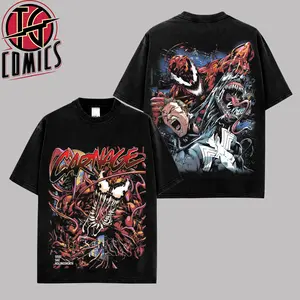 [IG] Carnage 'The Red Symbiote' Comics Graphic Premium Cotton T-Shirt (Made In US), The Red Symbiote MCU Comic Graphic Tee, Anti Hero MCU Universe Comics Book Fans Shirt, Comic Book Outfit, Gift For Hero Fans