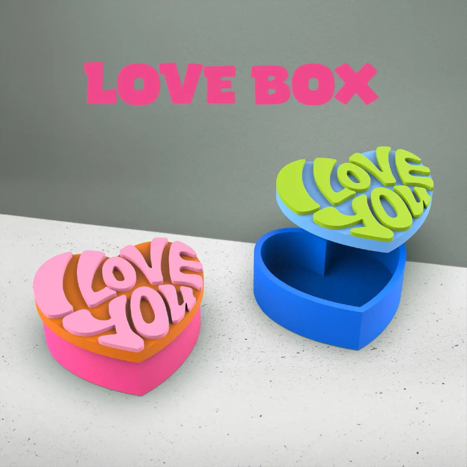 I Love You Heart Gift Box