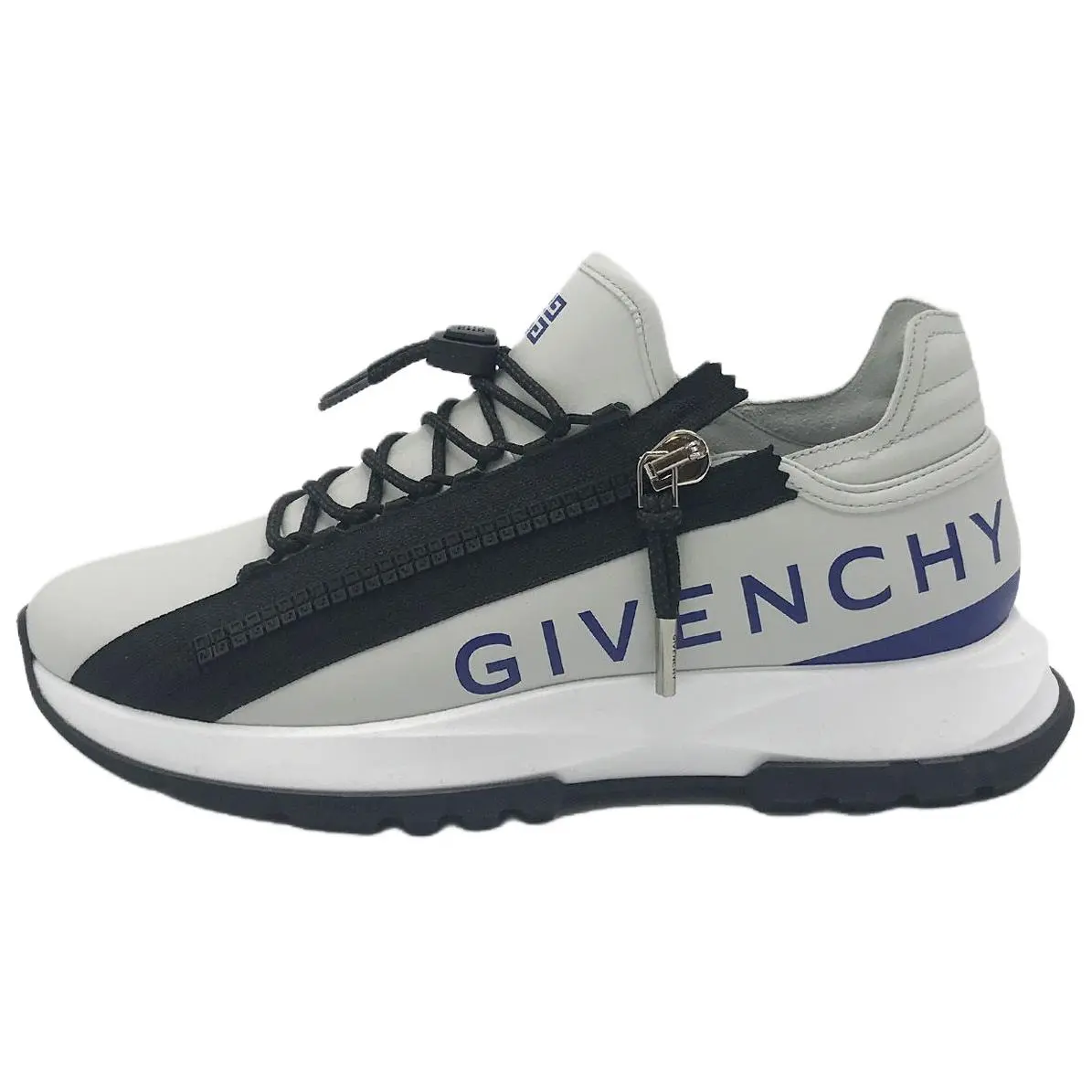 Givenchy Men's Gray Leather Low-Top Casual Trainer - Versatile, Comfortable Walking Footwear, Maison Mihara Verifiable with Global Authentication Credentials