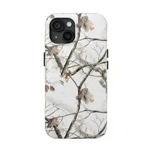 Real Tree White Camo Phone Case
