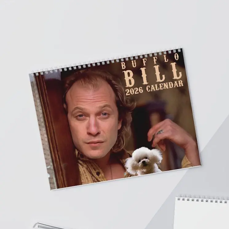 The Silence of the Lambs Calendar 2026-2027, Buffalo Bill Calendar 2026, Buffalo Bill Funny Movie, Gift for Fan